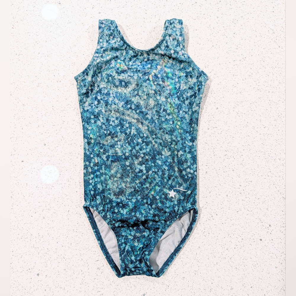 TINY TODDLER Destira Gymnastics Dance Leotard CXXS 2 Extra Small Mystique TEAL